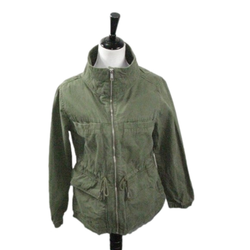 Old Navy Army Green Lightweight Zip Front Jacket Size Medium
